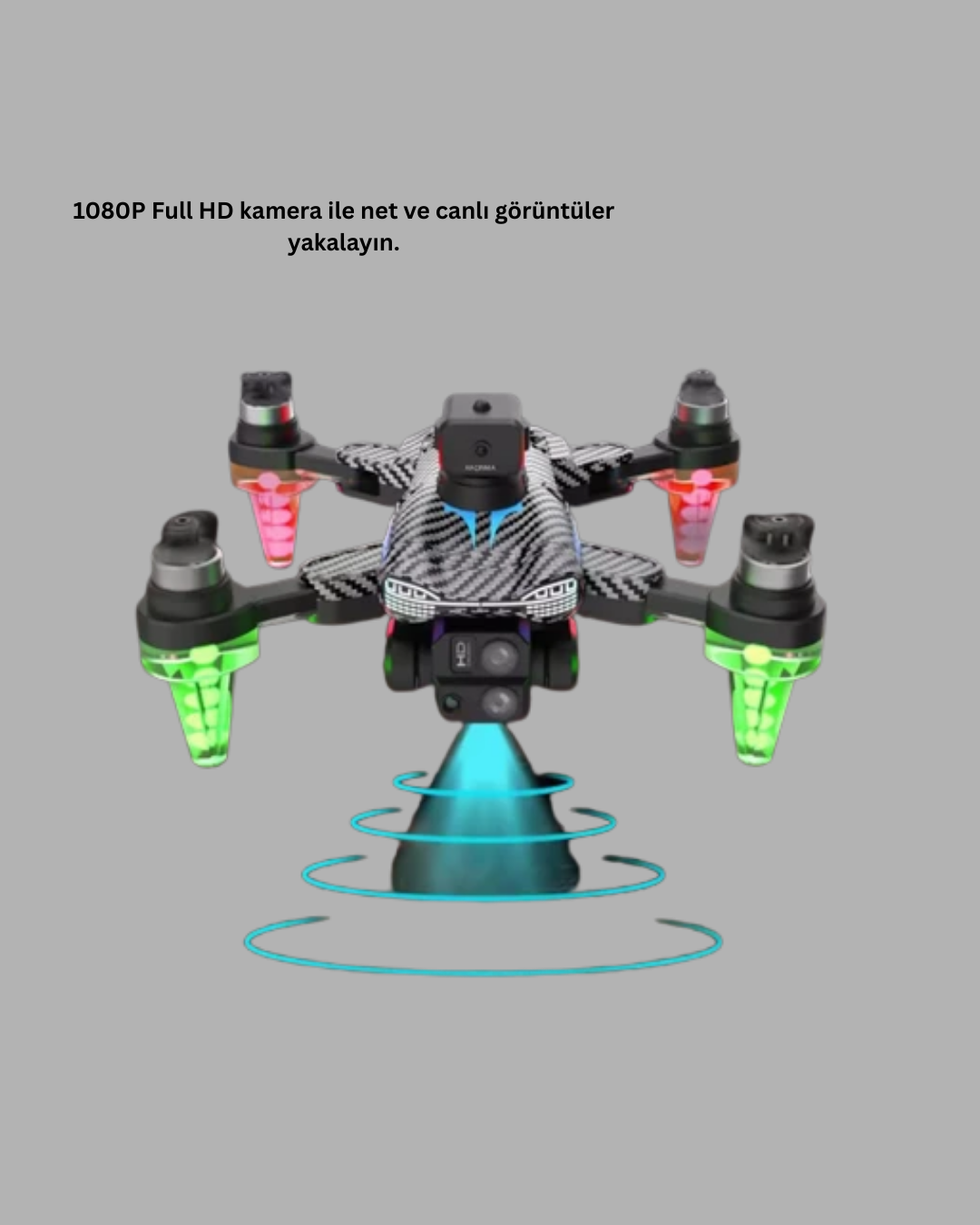 Full HD 1080P Drone Katlanabilir Gövde Uzun Pil Ömürlü - Görsel 5