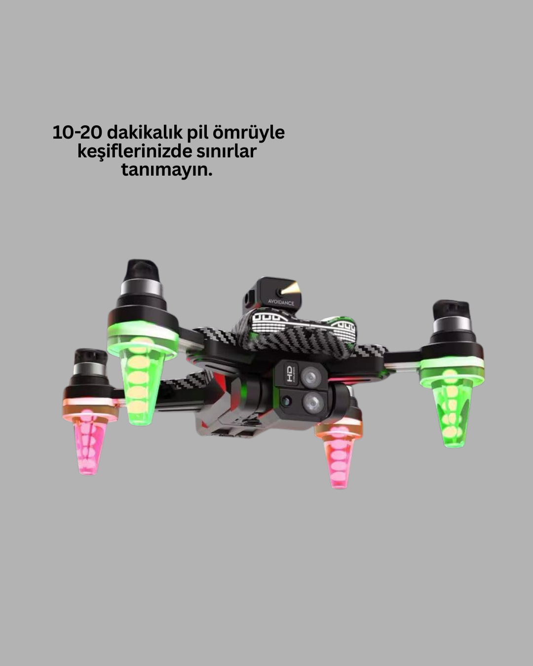 1080P Full HD Katlanabilir Drone Uzun Uçuş Süreli Hafif Tasarım - Görsel 4