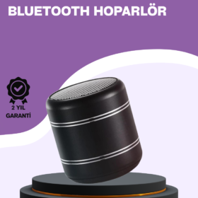 Silindir Tasarım Mini Bluetooth Hoparlör 10m Çekim Güçlü Bas ve Mikrofonlu