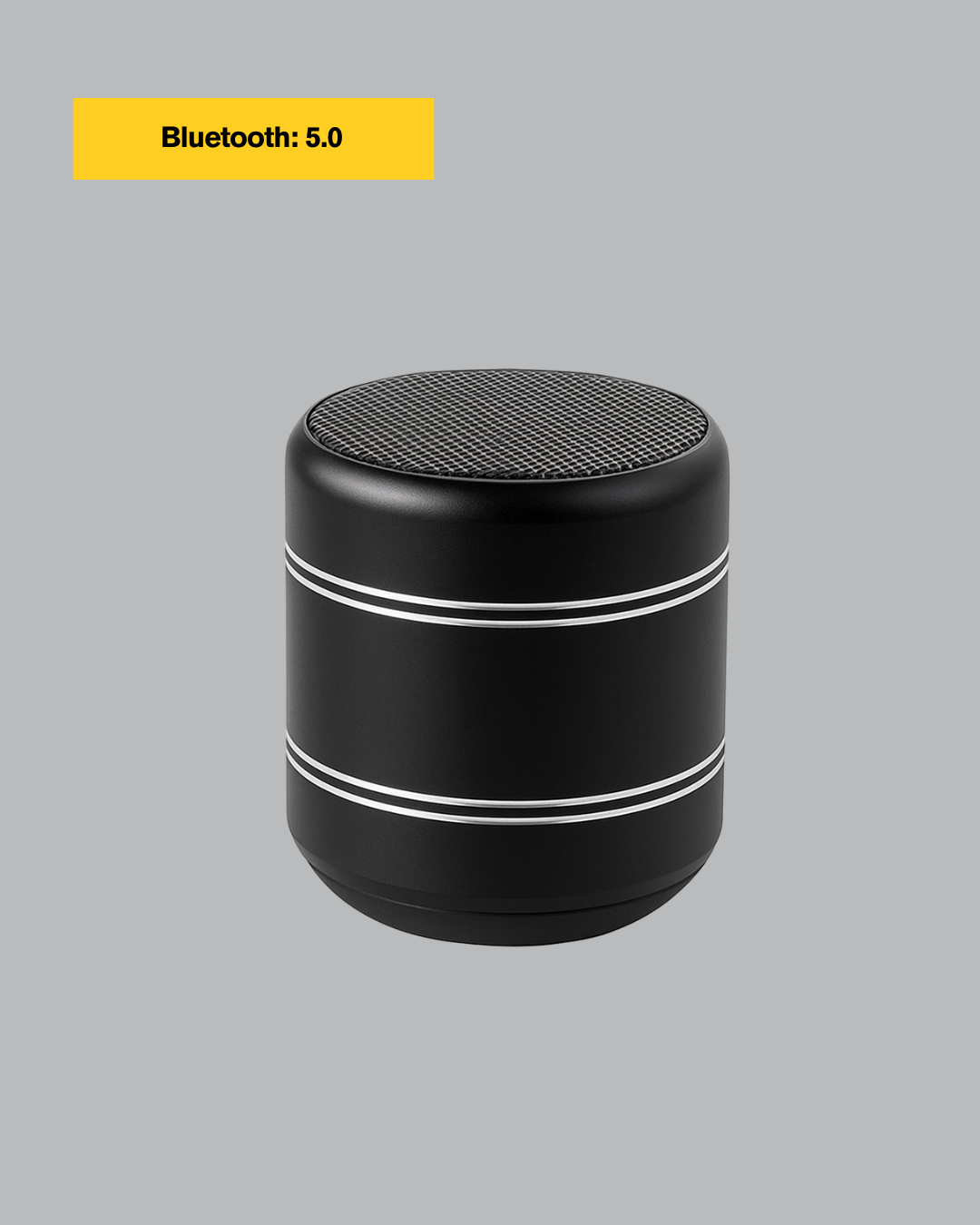 Kompakt Silindir Metal Bluetooth Hoparlör 400 mAh Uzun Pil TWS Destekli - Görsel 2