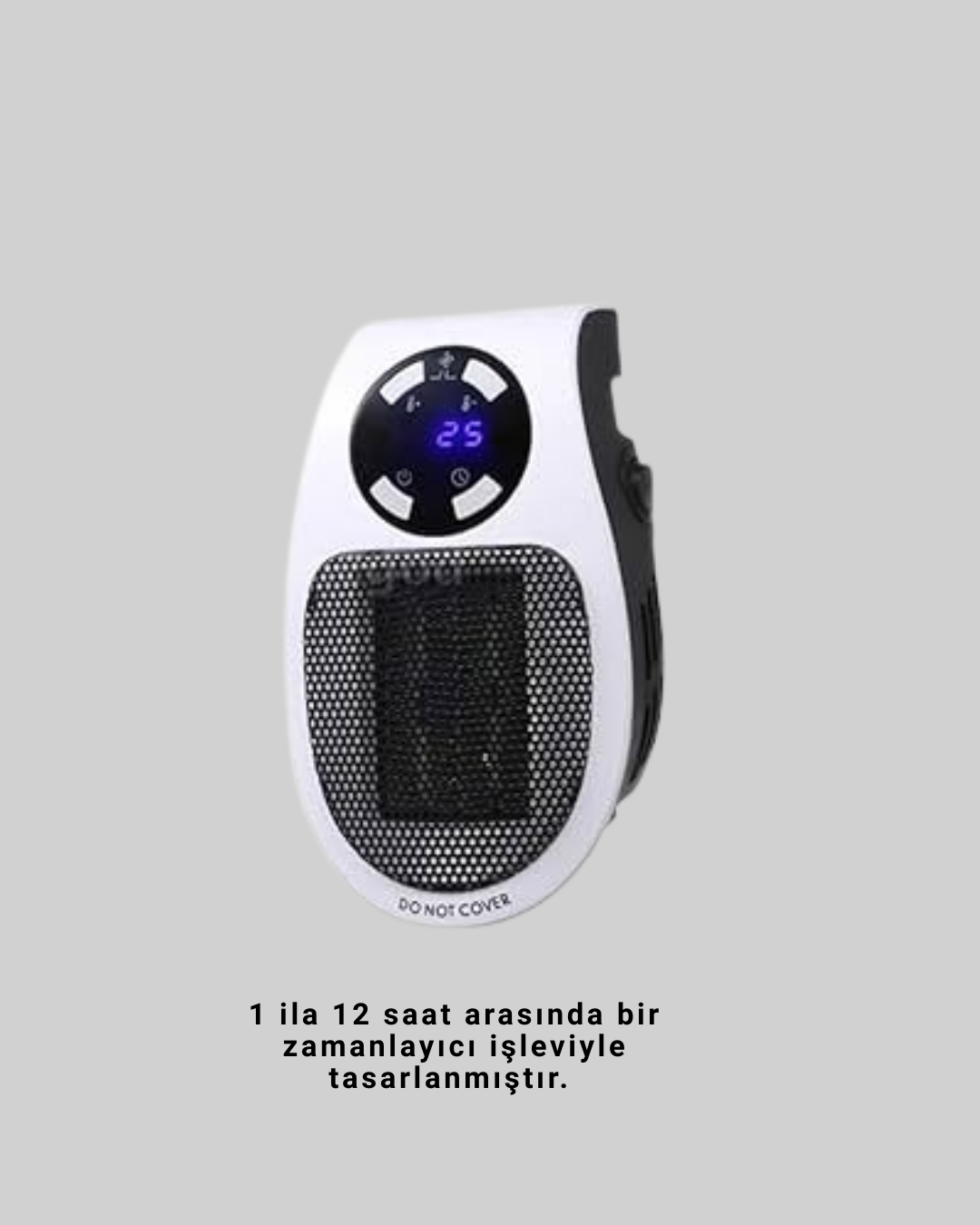 Priz Tipi Mini Isıtıcı LED Ekran Ayarlı Sıcaklık Zamanlayıcı - Görsel 5