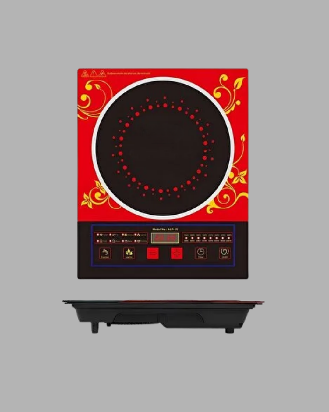 8 Programlı LED Ekranlı İndüksiyon Ocak 80–270°C Sıcaklık Ayarı - Görsel 4