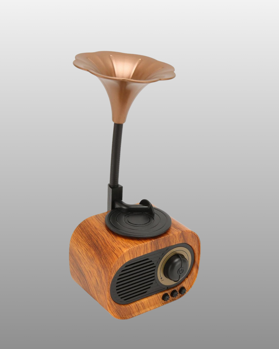 Taşınabilir Mini Retro Radyo Bluetooth Hoparlör USB SD AUX Destekli - Görsel 3