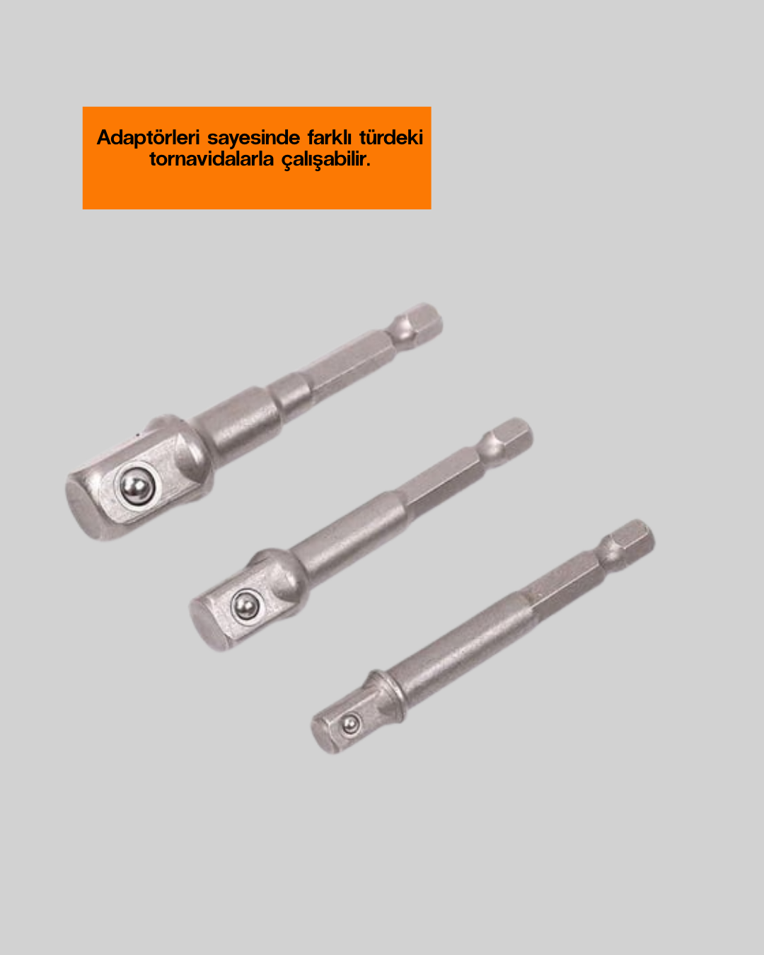 16 Parça Bits ve Adaptör Seti Vidalama Tamir Bakım Seti - Görsel 3