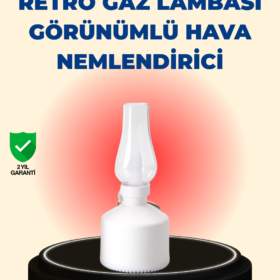Kablosuz Retro Buhar Makinesi Gaz Lambası Tasarım Ledli Difüzör