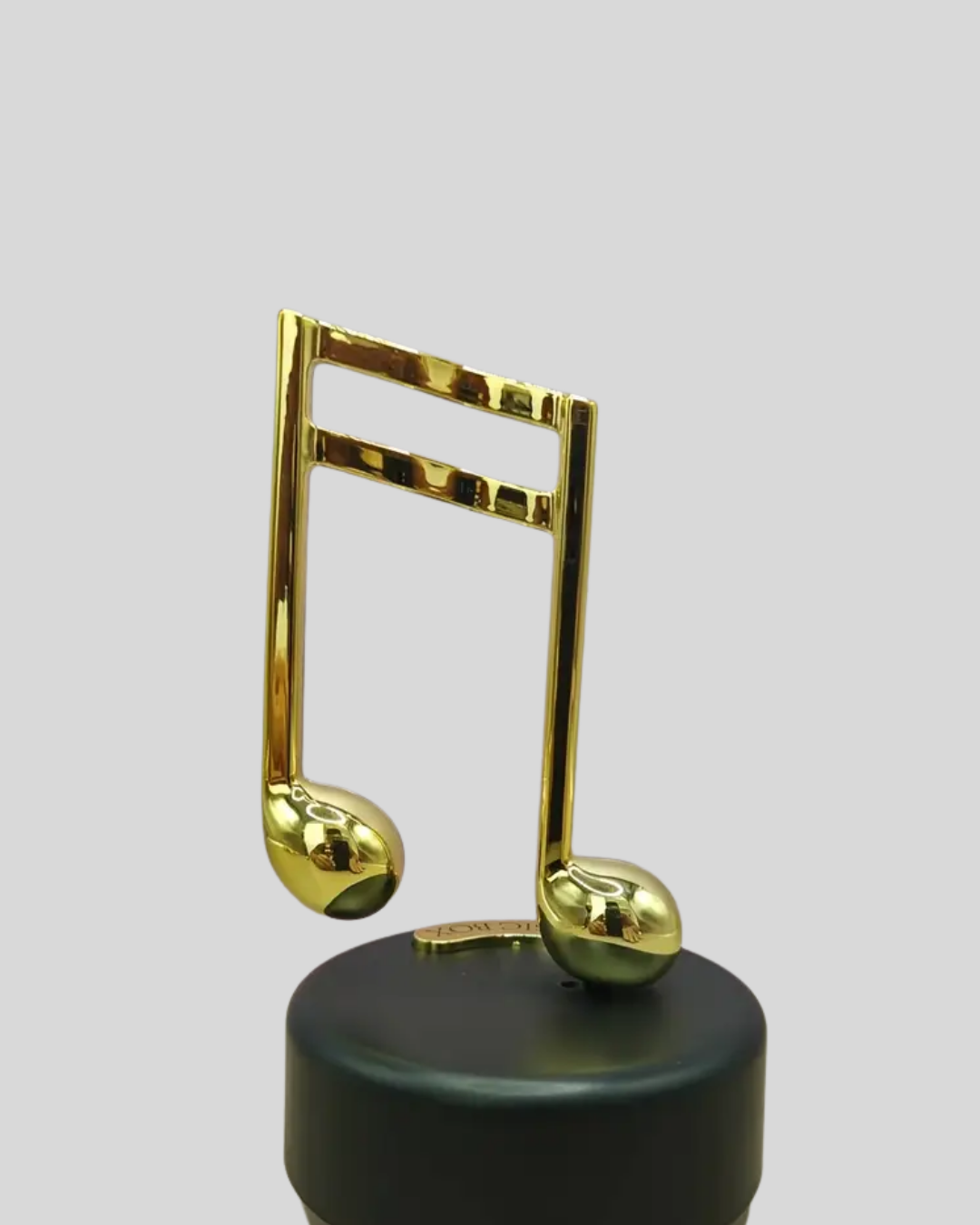 Dönen Nota Figürlü Müzik Box Işıltılı Dekoratif Tasarım - Görsel 2