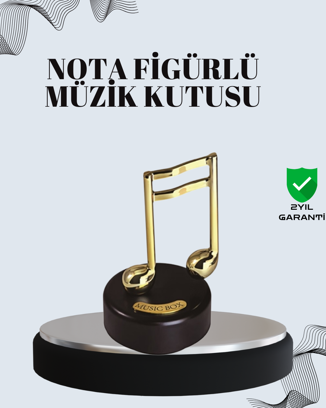 Nota Figürü Müzik Kutusu Melodious Model