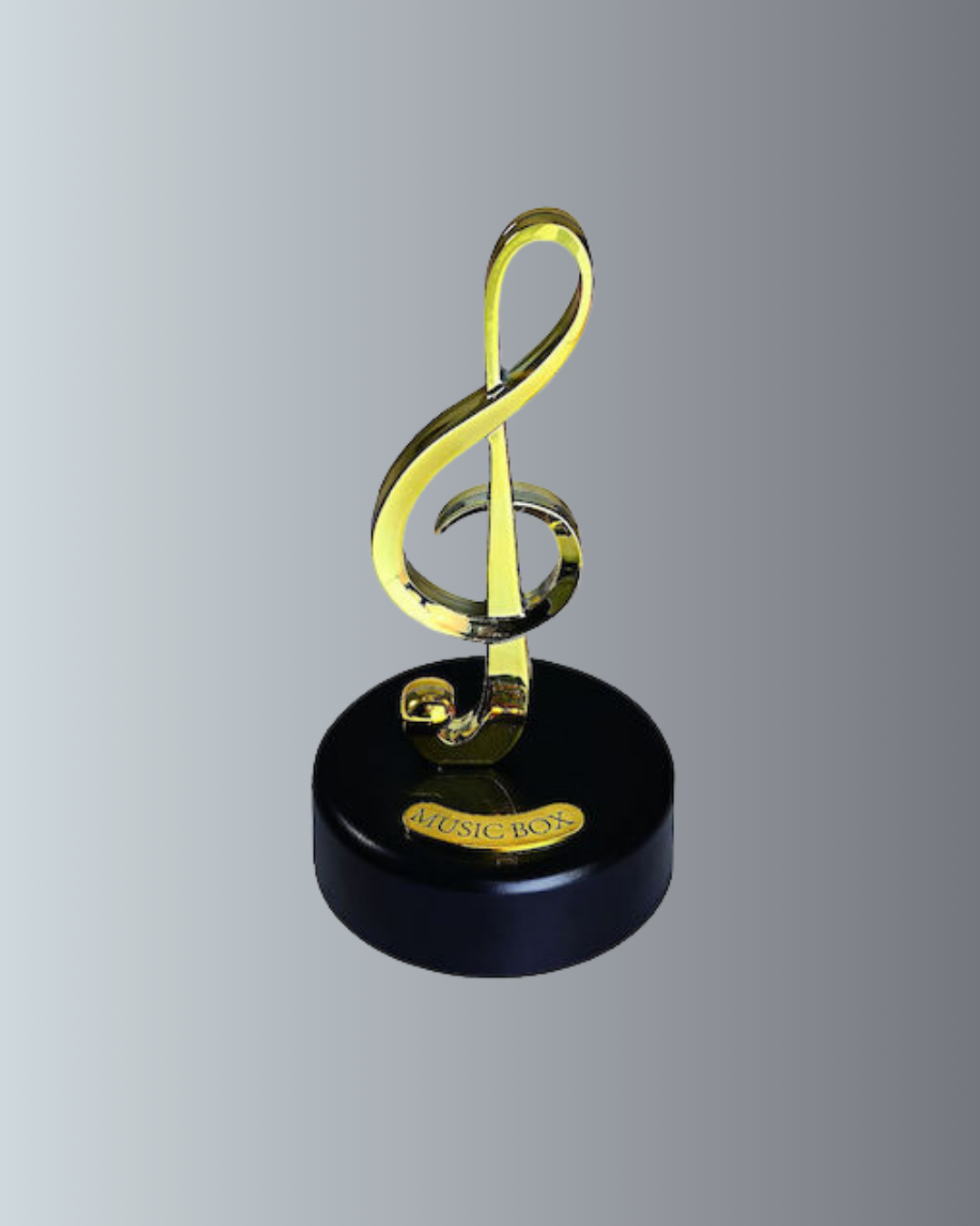 Sol Anahtarı Temalı Döner Müzik Kutusu Melodili Dekoratif Ürün - Görsel 2