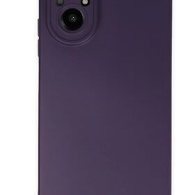 Realme 12 Lite Kılıf Nano içi Kadife Silikon - Mor-(5796)