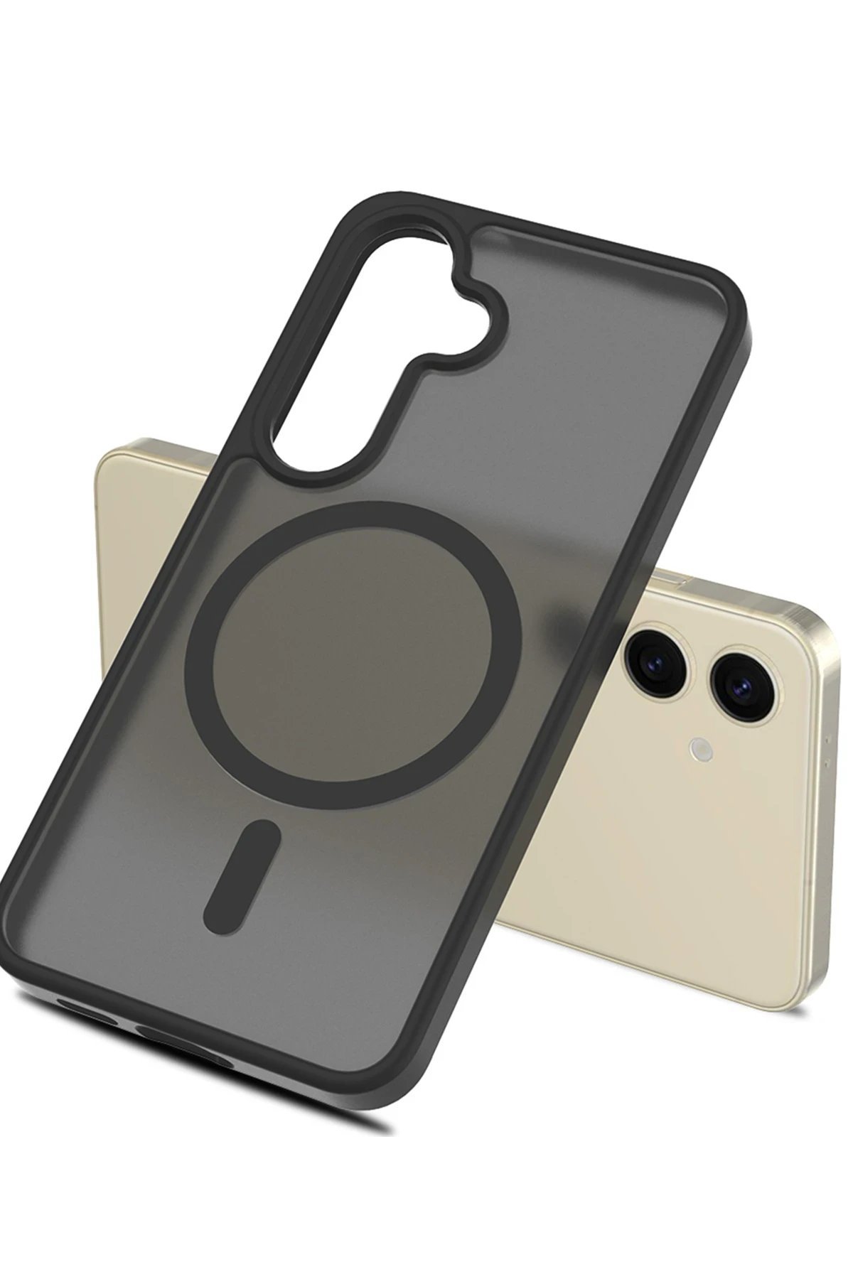 Samsung Galaxy S25 Jota Magsafe Kapak - Siyah-(5796) - Görsel 2