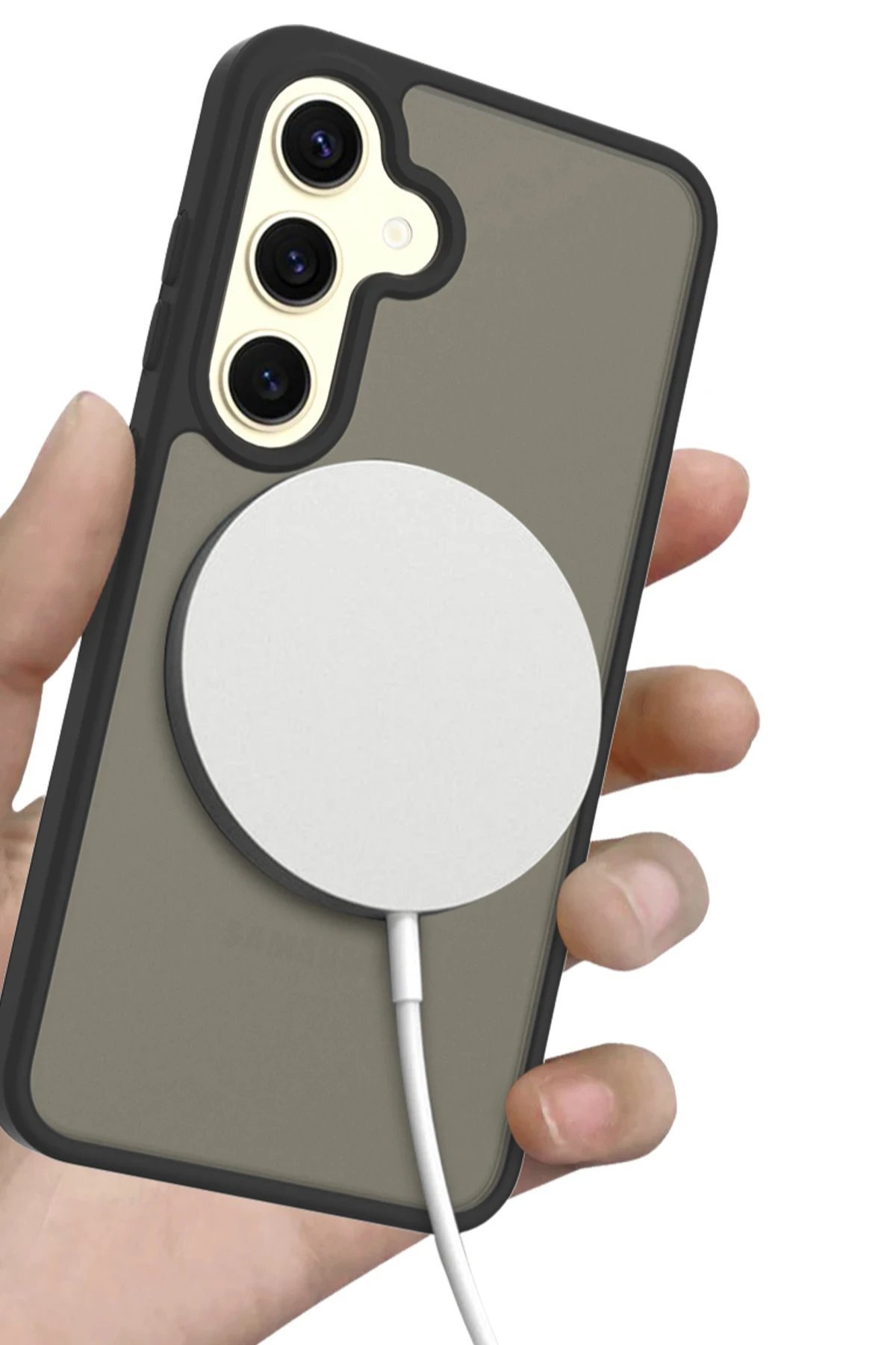 Samsung Galaxy S25 Jota Magsafe Kapak - Siyah-(5796) - Görsel 3