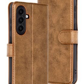 Samsung Galaxy A36 Kılıf Trend S Plus Kapaklı Kılıf - Taba-(5796)