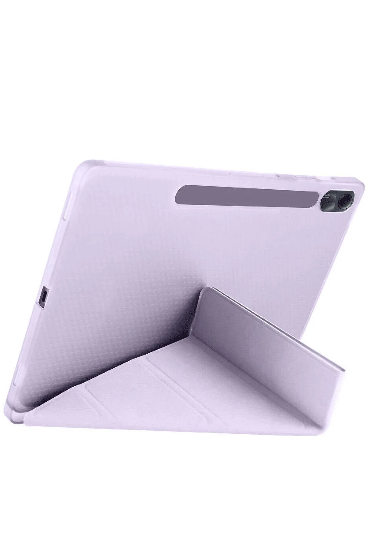 Xiaomi Redmi Pad SE Kılıf Kalemlikli Mars Tablet Kılıfı - Açık Mor-(5796) - Görsel 4