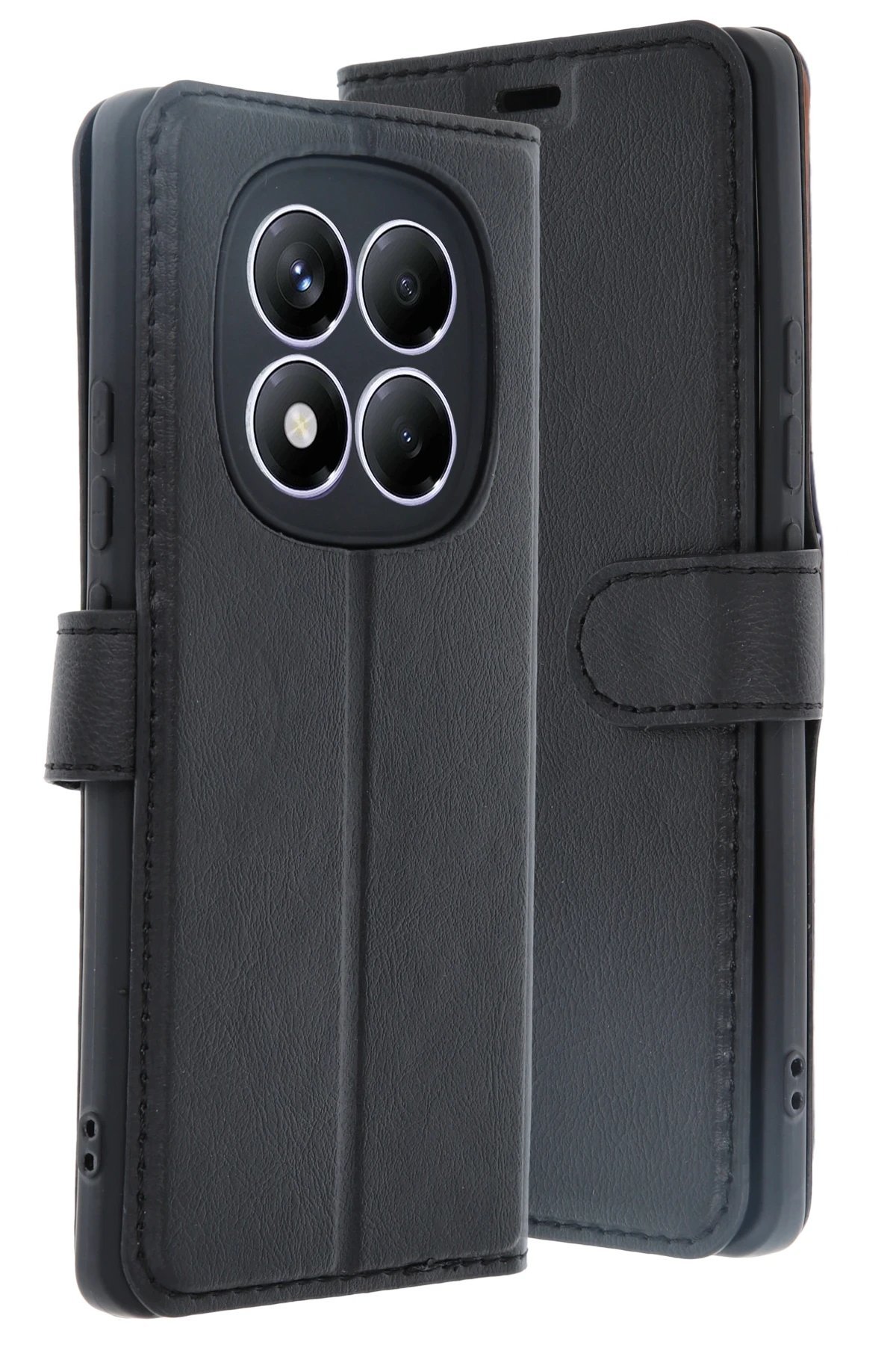 Xiaomi Redmi Note 14 Pro 4G Kılıf Trend S Plus Kapaklı Kılıf - Siyah-(5796)