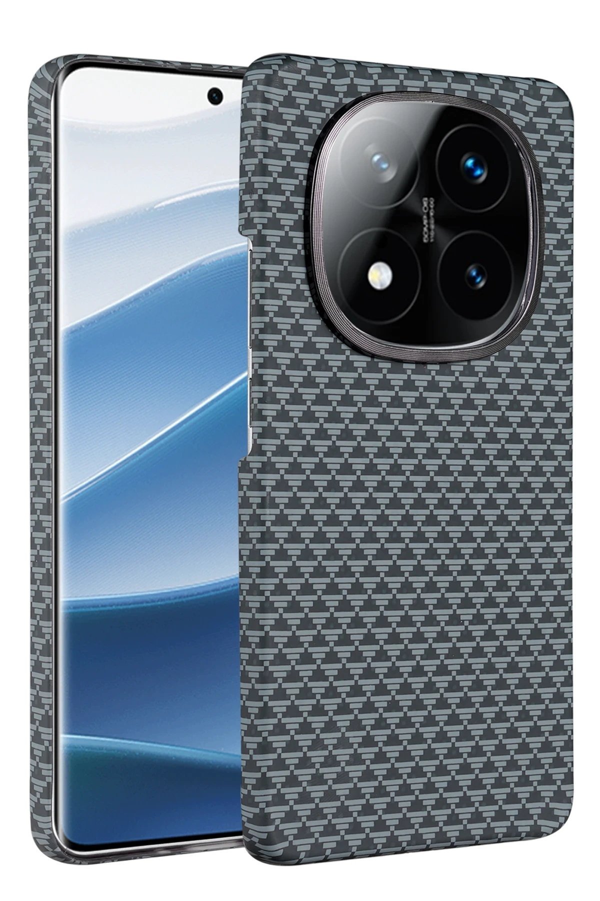 Xiaomi Redmi Note 14 Pro 5G Vega Magsafe Kapak - Gri-(5796)