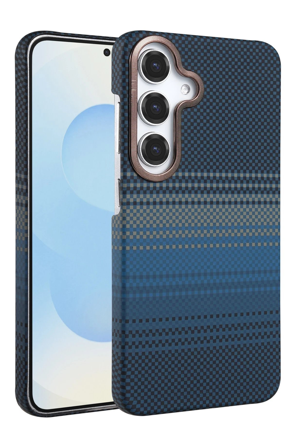 Samsung Galaxy A55 5G Vega Magsafe Kapak - Mavi-(5796)