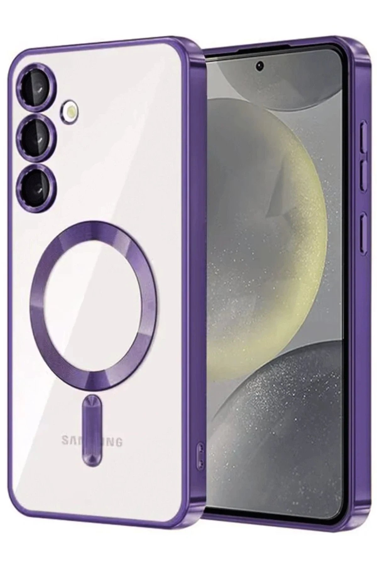 Samsung Galaxy A54 5G Kross Magneticsafe Kapak - Mor-(5796)