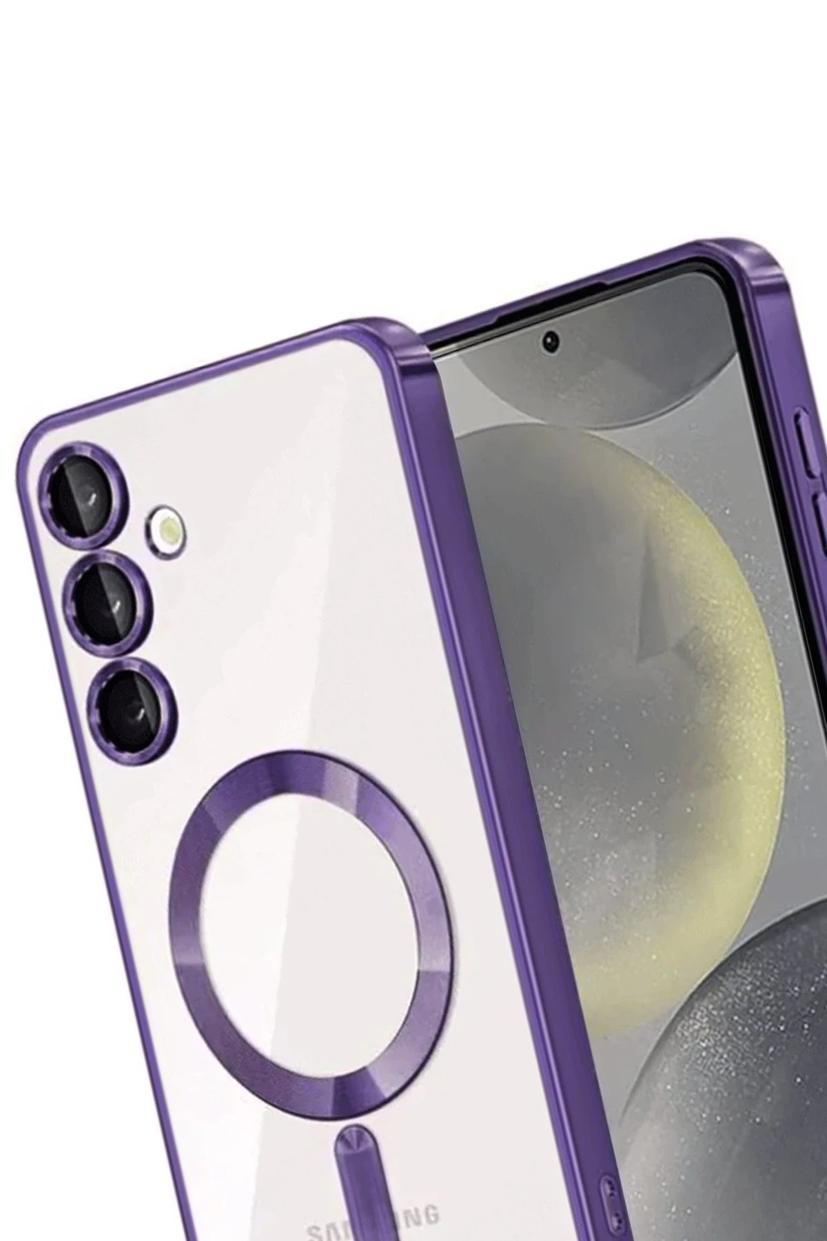 Samsung Galaxy A54 5G Kross Magneticsafe Kapak - Mor-(5796) - Görsel 3