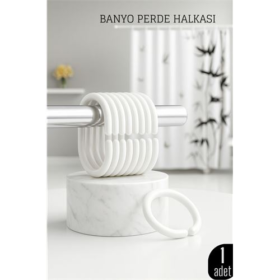 Banyo Perde Halkası   Dayanıklı Kolay Takılan Şık Tasarım