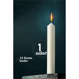 Klasik Mum1 Adet - Kokusuz Mum